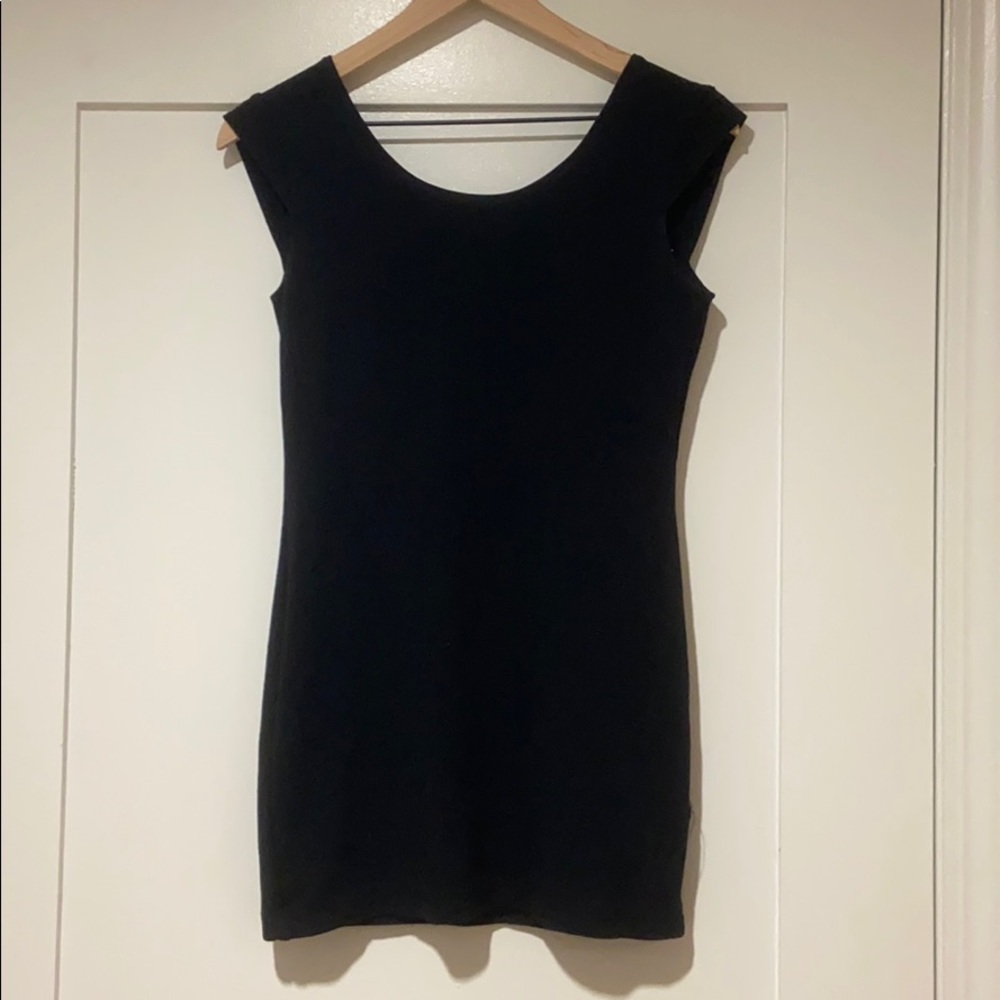 Little back dress with tasseled back size S